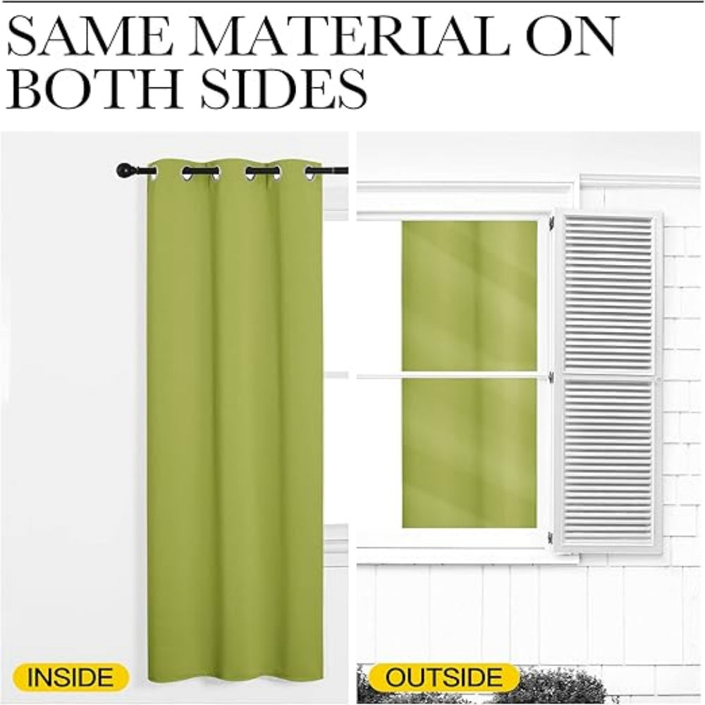 120x108 Inch Extra Wide Blackout Curtain 3-Layer Polyester Thermal Insulated Sun Blocking Curtain