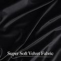Velvet Blackout Curtains 52x144 Inch Silver Grommet Adjustable Height Sound Dampening Curtains
