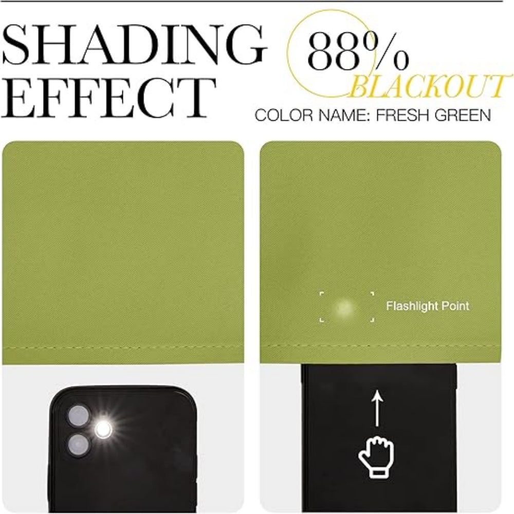 120x108 Inch Extra Wide Blackout Curtain 3-Layer Polyester Thermal Insulated Sun Blocking Curtain