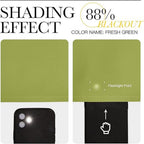 120x108 Inch Extra Wide Blackout Curtain 3-Layer Polyester Thermal Insulated Sun Blocking Curtain