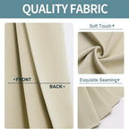 2 Panels 42x63 Inch 85% Light Blocking Polyester Window Curtains, Noise Reducing Thermal Insulated Privacy Drapes