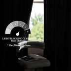 Velvet Blackout Curtains 52x144 Inch Silver Grommet Adjustable Height Sound Dampening Curtains