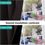 Extra Wide Patio Door Drape Blackout Super Heavy-Duty Thermal Lined Curtain 1 Panel 100x84 Brown Privacy Assured