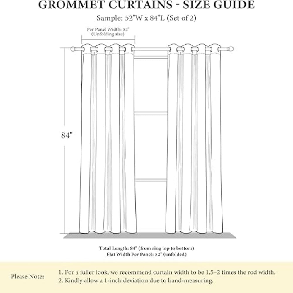 Velvet Blackout Curtains 52x144 Inch Silver Grommet Adjustable Height Sound Dampening Curtains