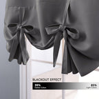 Tie Up Blackout Shade 46x63 Inch Adjustable Height Curtain for Kitchen Bathroom