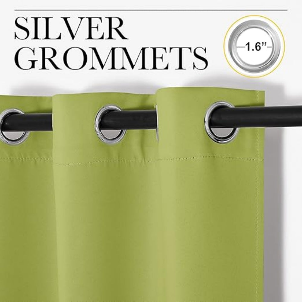 120x108 Inch Extra Wide Blackout Curtain 3-Layer Polyester Thermal Insulated Sun Blocking Curtain