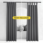 Double Layer Lined Polyester Blackout Curtains Silver Grommet Thermal Insulated Noise Reducing Formaldehyde Free Curtains